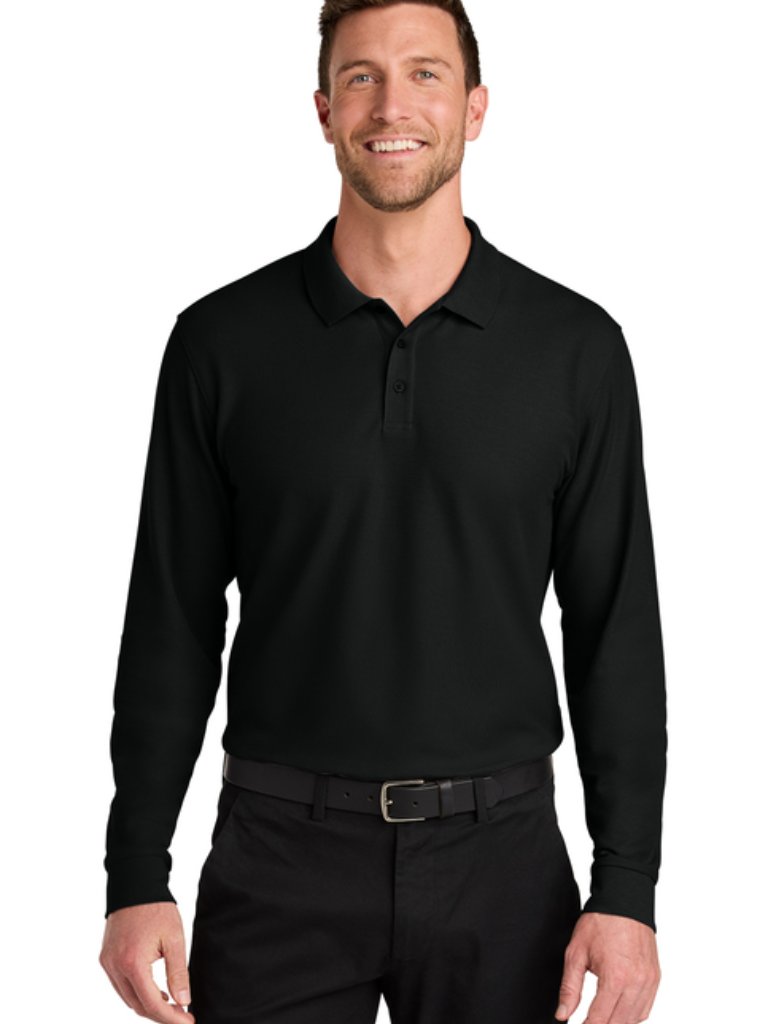 K200ls Port Authority Wearever Signature Pique Long Sleeve Polo New